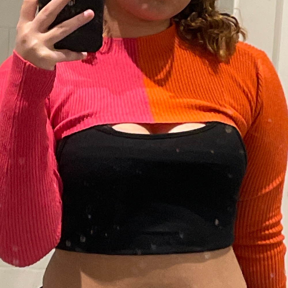 Pink and Orange cover up